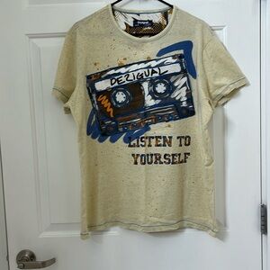 Desigual Listen to yourself tshirt L